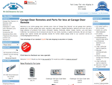 Tablet Screenshot of garagedoorremote.ca
